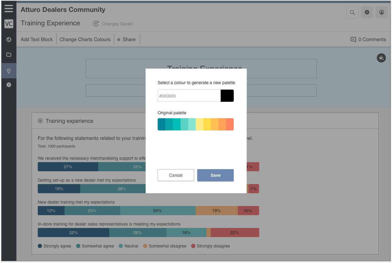 Vision Critical Colour Palette Generator